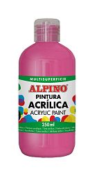 Alpino Fľaša akrylové farby do školy 250ml. magenta