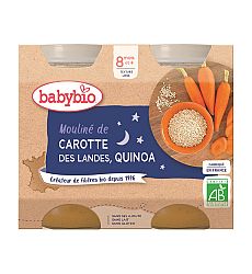 Babybio večerné mrkvové Moulin a quinoa 2 x 200 g