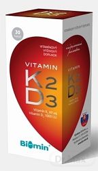 Biomin Vitamín K2 + Vitamín D3 Protect 30 kapsúl