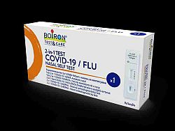 Boiron Test&Care 2-in-1 COVID-19/FLU nosový samodiagnostický test 1 ks