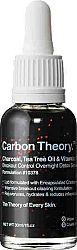 Carbon Theory Charcoal Tea Tree Oil & Vitamin E nočné sérum pre problematickú pleť 30 ml