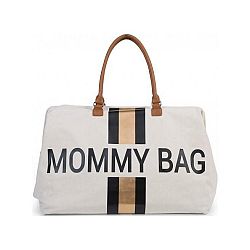 CHILDHOME Prebaľovacia taška Mommy Bag Big Off White / Black Gold