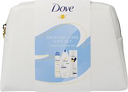 Dove Original sprchový gél 250 ml + telové mlieko 250 ml + deospray 150 ml + kozmetická taška darčeková sada