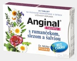 Dr.Müller Anginal šalvia sladké drievko 16 tabliet