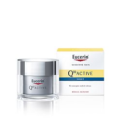 Eucerin Q10 Active regeneračný nočný krém proti vráskam pre všetky typy citlivej pleti 50 ml