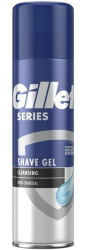 Gillette Series Cleansing gel na holení s dřevěným uhlím 200 ml