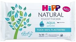 HiPP Babysanft Čistiace vlhčené ubrúsky Aqua Natural 10 ks