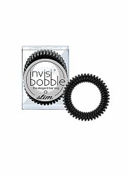 Invisibobble Tenká špirálová gumička do vlasov Invisibobble Slim 3 ks True Black