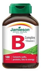 Jamieson B-Komplex s Vitamínom C 100 tabliet