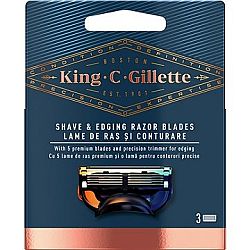 King C Gillette Náhradná hlavica na holiaci strojček 3ks
