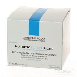 La Roche Posay hĺbkovo vyživujúci obnovujúci krém pre veľmi suchú pleť Nutritic Intense Riche 50 ml