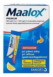Maalox Premium sus.por.20 x 4,3 ml