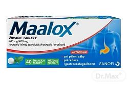 Maalox tbl.mnd.40 x 400 mg/400 mg