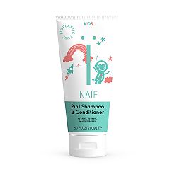 NAIF Detský šampón a kondicionér 2v1 pre ľahké rozčesávanie prírodný 200 ml