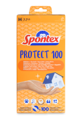 Spontex Jednorazové vinylové rukavice Protect 100 ks