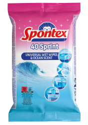 Spontex Sprint Fresh Ocean vlhčené univerzální utěrky 40 ks