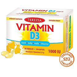 Terezia Vitamín D3 1000 IU 90 tabliet