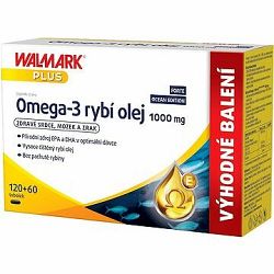 Walmark Plus Omega-3 rybí olej 1000mg 120+60 tabliet