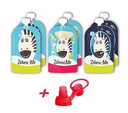 Zebra&Me plniteľné kapsičky pre deti na opakované použitie 150 ml 6ks