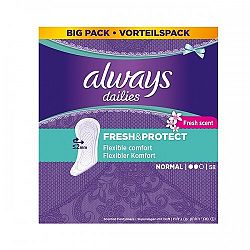 Always Fresh and Protect dámske intímky normal parfumované 58 ks