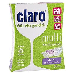 CLARO Multi All in 1 tablety do umývačky riadu 50 ks