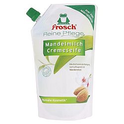 FROSCH BIO krémové tekuté mydlo náhradná náplň Mandľové mlieko 500 ml