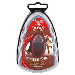 KIWI Express Shine krém na topánky so špongiou Hnedý 6 ml