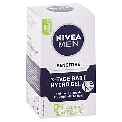 NIVEA Men hydratačný gél na trojdňovú bradu Sensitive 50 ml