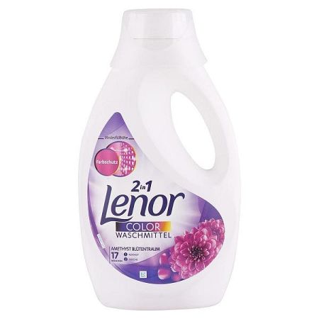 LENOR gél na farebné pranie 2v1 Kvetinová vôňa a ametyst 935 ml / 17 praní