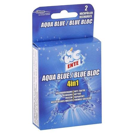 WC ENTE náhradná náplň do WC bloku 4v1 Aqua Blue 2 x 40 g
