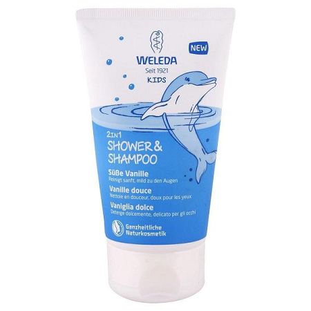 WELEDA detský sprchový krém a šampón 2v1 Sladká vanilka 150 ml